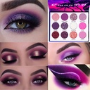 BINGBRUSH 12 colori Glitter viola rosa Cheap Eyeshadow Makeup Palette,Bright High Pigmented Metallic Shimmer Rainbow Colorful Pressed Eyeshadow Set trucco per le ragazze