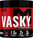 MTS Nutrition Vasky Non-Stimolant Pump Induttore - Muscolo Saturating Preworkout - 30 Serve non aromatizzate