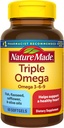 Natura fatta Triple Omega 3-6-9, 60 Softgels, supplemento Omega per la salute del cuore (Pack of 3)