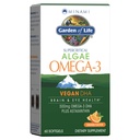 Giardino della vita Minami Algae Omega 3 Vegan DHA per la salute del cervello e dell'occhio - aroma d'arancia, 500mg Plant Based DHA Omega-3 Vegan Algae Oil Plus Astaxanthin, No Aftertaste, 60 Easy-to-Swallow Mini Softgels