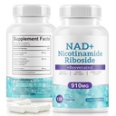 NAD+ Supplemento Alternativa - Liposomal Nicotinamide Riboside - Resveratrolo & Quercetina - Integratori ad alta purezza NAD per Antiinvecchiamento, Focus, Energy 120 Capsule