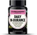 Quotidiano N-Durance, Estratto di Nitrato di Spinaci rossi, Supplemento di ossigeno nitrico, 400 mg, capsule di Veg pre allenamento, 60no