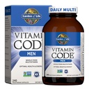 Giardino della vita Vitamina Codice intero Cibo Multivitamina per gli uomini - 240 Capsule, Vitamine per gli uomini, Frutta Veggie Blend e Probiotici per l'energia, Cuore, Salute della prostata, Multivitaminici per gli uomini vegetariani