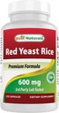 Best Naturals, Red Yeast Rice, 600 mg capsule, 120 capsule, 2 capsule per porzione/1200mg per porzione