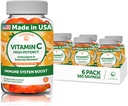 Lunakai Vitamina C Gummies per adulti e bambini - Organic VIT C Vegan Chewable Gummy Vitamine - 250 mg Adulti, Bambini, Cuciture per bambini - 6 Pack