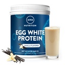 MRM Nutrition Egg White Protein | Vanilla Flavored | 23g Fat-Free Protein | con enzimi digestivi | Valore Biologico Superiore | Clinicamente Testato | 10 Serve