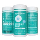 UpNourish AREDS 2 Plus Eye Vitamin Supplement, AREDS 2 Zinc Free Formula con Lutein, Zeaxanthin, Zafferano, Astaxantina e DHA - 120 softgels