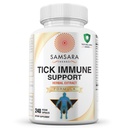Samsara Herbs Tick Immune Support - Japanese Knotweed, Gatti artiglio, Andrographis, Cryptolepis, Sarsaparilla, Resveratrol, Tick Bite Support 240 Capsule