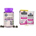 Garden of Life Organics Elderberry Gummies for Adults & Kids - Integratore di supporto immunitario con frutta organica &, Dr. Formulated Women's Probiotics Once Daily, 16 Strains, 50 Billion, 30 Capsule