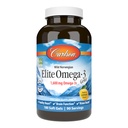 Carlson - Elite Omega-3 Gems, 1600 mg Omega-3 Compreso EPA e DHA, Norvegese, Wild-Caught Fish Oil Supplement, Sostenibilmente Sourced, Lemon, 180 Softgels