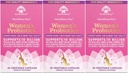 Probiotici di Nutricelebrity per le donne 10 miliardi di CFU 6 Strains, Prebiotici organici per la salute digestiva,Vaginal&Immune,equilibrio e salute femminile, dolore periodo, sollievo di BV, estratto di mirtillo+ 3 Pack