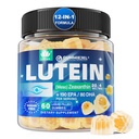Lutein 20mg 40mg e Zeaxanthin Integratori per Occhi, Lutein Gummies con Omega 3, Zafferano, Zinco, Bilberry & Goji Berry per Supporto Visione - Vitamine Occhi Gummies per Senior - Vegan, Sugar Free, 60ct