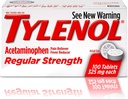 Tylenol Reg Strngth 100's Size 100ct Tylenol 325 Mg regolare resistenza dolore
