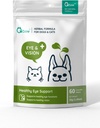 Olistica, All Natural Herbal Formula Eye and Vision Supplemento per cani e gatti - Conserva la salute e la funzione degli occhi. Regolare Tear Stain, occhio asciutto, & Vision Support di WellnergyPets 60ct