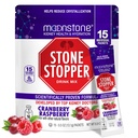 Moonstone Stone Stopper Drink Mix, Cranberry Raspberry, Prevenzione di Pietra del rene, Calcium Oxalate Protector, Sviluppato da Urologists per migliorare l'idratazione e il supporto salute del rene, 15 giorni di alimentazione