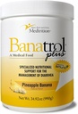 Medtrizione Banatrol® Anti-Diarrheal naturale con Prebiotici, Rilievo dalla diarrea cronica, IBS, Diarrea ricorrente, Cibo medico clinicamente supportato, Non-Constipazione 90 Serve (Pineapple)