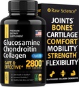 Glucosamina Chondroitin MSM Capsule - Supporto Congiunto Supplemento per Adulti, 2800 mg Triple Strength Vitamine: Glucosamina HCL, Condroitin Sulfate con OptiMSM - Riduce Joint Discomfort, 120 Capsule