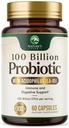 Probiotici 100 miliardi di CFU - 16 Strains Probiotici con Prebiotici - Supporti Immune, Salute Gut, PH, Costipazione Occasionale, Gas & Bloating - Supplemento per Donne & Uomini, Scaffale Stabile - 60 Capsule