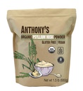 Polvere di Husk Organic Psyllium di Anthony, 1,5 lb, senza glutine, non OGM, finemente terra, Keto Friendly