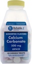 Calcium 500 mg Generico per Tums Assorted Fruit Flavored Chewable Tablets Regolare resistenza Antacid per indigestione acida, bruciore di stomaco, stomaco acidulo 150 compresse masticabili per confezione bottiglia di 4