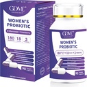 Probiotici 180 miliardi di CFU 18 Strains contiene organici Prebiotici Cranberry Probiotic Supplemento Immunity for Women's Health, Non Soy Gluten Dairy Free 90 capsule vegetariane