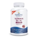 Nordic Naturals Vitamina D3 + K2 Gummies, Melograno - 120 Gummies - 1000 IU Vitamina D3 + 45 mcg K2- Grande Gusto - Bone Salute, promuove la funzione muscolare sana - Non-GMO - 120 Serve