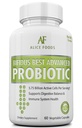 Fast Natural Bloating Relief - Bifidus Best Advanced Probiotic 60 Day + Kombucha Guida - Probiotici Premium per Uomini e Donne - per problemi intestinali, Bloating, Diarrea, Gas, Timone, UTI