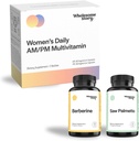 Capelli, Pelle e Unghie Bundle: Integratore di Berberina 1500mg | Palmetto per Uomini e Donne | Biodisponibile Premium Multivitaminico Giornaliero per Donne con Ferro, Folate, Calcio, Omega-3 DHA & Vitamina D