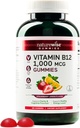 NatureWise Vitamina B12 Gummies per Adulti, 1000 mcg - Fragola Limone Flavor - Supporta energia quotidiana, Chiarezza mentale, Funzione cognitiva - Vegan, Senza glutine, Non OGM - 180 Conte[3-Month Alimentazione]