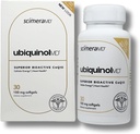 ScimeraMD® Ubiquinol Coenzyme Q10 Kaneka QH Antiossidante supplemento per la salute del cuore e la produzione di energia cellulare, 30 CT