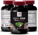 Pianta Sterol Complex - Grigio Hair Reverse - Naturale Shine, Colore dinamico, Ristrutturato Aspetto dei capelli, Capelli Glow, Vibranza fresca, Color re-Energizer, Capelli Lush, Radiant Sheen 1 Bottiglia 60 Capsule