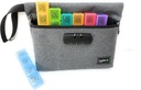 Kaddy Weekly AM/PM Box organizzatore di pillole sicuro, (7-giorno / 4-Times-A-Day) viaggio portatile con grandi scomparti per farmaci, integratori e vitamine, 3 Digit Lock per la sicurezza