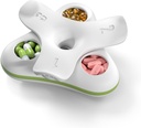 L'organizzatore della scatola di pedaggio giornaliero 3 volte al giorno, il piccolo caso di viaggio di pedaggio, 3 scomparti il contenitore compatto della pedana, il supporto portatile della pedana per la vitamina, la medicina, il supplemento, l'olio di pesce, il bianco