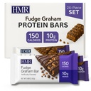 HMR Fudge Graham Protein Bar | Nutritious Snack per supportare la manutenzione del peso | Low Calorie Dessert | 10g di Protein | 24 Count