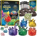 National Geographic Mega Crystal Growing Kit - Crescere 6 cristalli con Light-Up Stand, Regali di Scienza per bambini 8-12