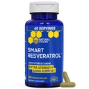 Integratore Resveratrolo - 250 mg Trans-Resveratrolo & 10mg Trans-Pterostilbene - Antiossidanti Supplemento con 200 mg di Estratto di Vino Rosso - Supporto Extra Resistenza all'invecchiamento - 60 capsule nocive giapponesi