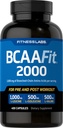 Fitness Labs BCAAFit 2000 - Aminoacidi a catena ramificata per la crescita muscolare e il recupero* (400 capsule)