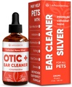 Pulitore d'orecchio del cane OTIC+ Soluzione | Trattamento di infezione dell'orecchio del cane | Pulitore d'argento & Chlorhexidine Lavaggio per gatto in gocce | Aids with Otic Irritations & Itchings in Animali | 2 Oz