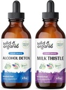 Tintura di disintossicazione di alcool biologico 4 fl oz & Latte Tintura 4 fl oz
