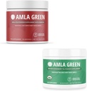 Amla Powder & Green Tea Superfood Supplemento, Antiossidante Supporto, Realizzato con Hibiscus (90 Serve) & Ovoni indiani (30 Serve), Organico, Vegan