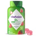 Vitafusion Extra Forza Vitamina D3 Gomma, Strawberry Flavored Bone e Sistema Immune Supporto (1) 120 Conte