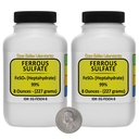 Ferrous Sulfate [FeSO4] 99% ACS Grade Powder 1 Lb in due bottiglie Space-Saver