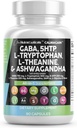 Clean Nutraceuticals GABA 750mg 5 HTP 200mg L Tryptophan 500mg L Theanine 200mg Ashwagandha SAM-e L-Glycine - Mood Support Vitamine per le donne e gli uomini con L-Tyrosine 5-HTP (5-Hydroxytryptophan)