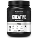 Polvere monoidrata della creatina della fabbrica di Jacked 1000g - 5g supplemento giornaliero di creatina per gli uomini e le donne, Vegan-Friendly, Testato di terze parti - 200 Servings, non aromaed