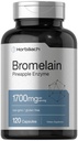 Horbäach Bromelain 1700 mg | 120 capsule | Supporta la salute digestiva | Ananas Enzyme Supplement | Non-OGM, Gluten Free