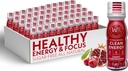Organici Wholesome - Zucchero Free Energy Shots Extra Strength Bevande energetiche naturali e sane - Integratori energetici basati sulle piante w/Vitamin B12 Lion's Mane & Yerba Mate - Cherry Pomegranate Flavor 48 Pack
