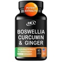 Boswellia Curcumin Ginger Extracts Supplemento – Forti 95% Curcuminoids Pillole di supporto naturale per la mobilità e flessibilità – Extra resistenza Boswelia con curcuma curcumina Organic Ginger Supplement