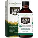 Madre Natura USDA Organic Black Seed Oil – Pressato a freddo, Non raffinato & Vegan Nigella Sativa, Alto Thymoquinone (2%+), Omega 3 6 9 per Immune, Joint & Heart Support, Hair & Skin, Non-GMO, 16oz