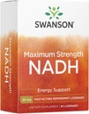 Swanson massima resistenza NADH - Lozenges di menta piperita veloce per promuovere la salute del cervello e il supporto energetico - Vitamina B3 Coenzima per aiutare a combattere la fame - (30 compresse, 20 mg ogni) 1 confezione