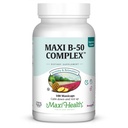 Maxi Salute Vitamina B Complesso – Alta Potenza B Vitamine Complesso B-50 con B1, B2, B3, B6, B12, Biotin & Folate – Supporto Energia Cellulare & Clarity Mentale – Kosher – 100 Capsule